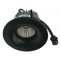 Foco LED COB fijo Redondo Ø49mm 3w Negro